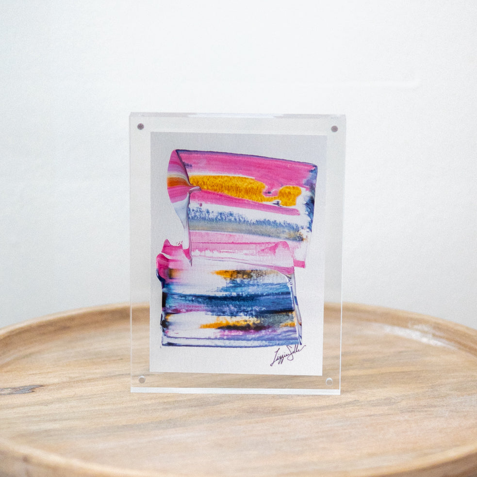 Stacked Print in 6x8 Acrylic Block Frame