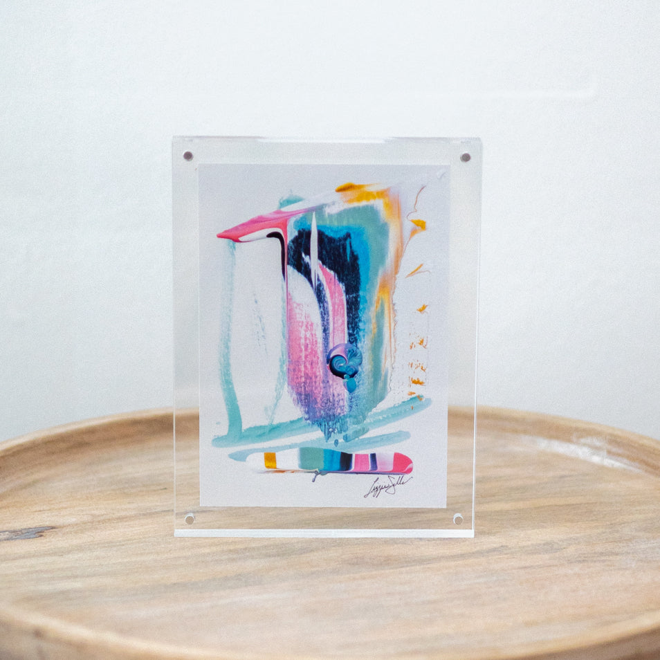 Joyful Connection Print in 6x8 Acrylic Block Frame