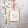 Merry & Bright Original Art Ornament - Magenta Yellow Swish