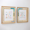 "Bright Spots 5 and 6" Original Art in Mirrored Antique Frames