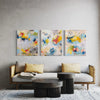 "Sunshine Trio" Triptych 24x30