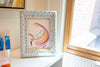 "Joyful Connections" Original Art in Gloss Blue Custom Frame