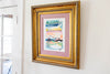 "Joy in Motion" - Abstract Landscape in Gorgeous Vintage Frame, 24.5"x28.5"