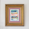 "Joy in Motion" - Abstract Landscape in Gorgeous Vintage Frame, 24.5"x28.5"