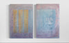 "You can think about yellow and think about blue" 24x36 Diptych