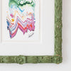 "Joyful Connections" Abstract Landscape Original Art in Custom Antique Parisian Frame